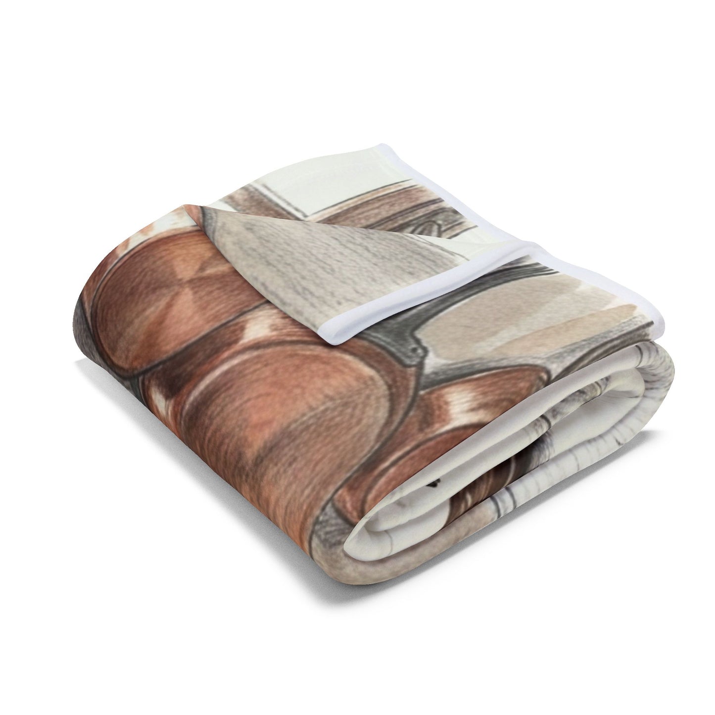 Abstract Mackerel Fleece Blanket — Nature Art Home Decor | Velvet Ink Market